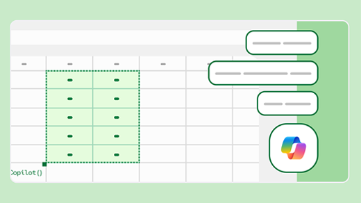 Exemplo de planilha no Microsoft Excel